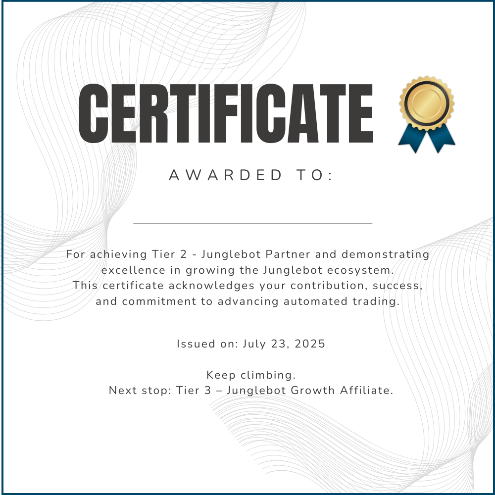 certificate junglebot